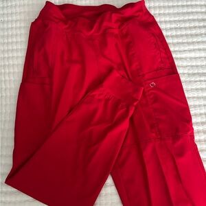 Wonder Wink Women’s Red Scrub Joggers Size Medium